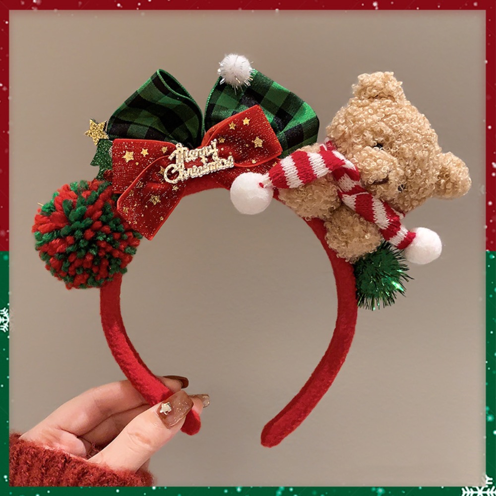 Reindeer Antlers Headband - Decoração de natal bandana de natal