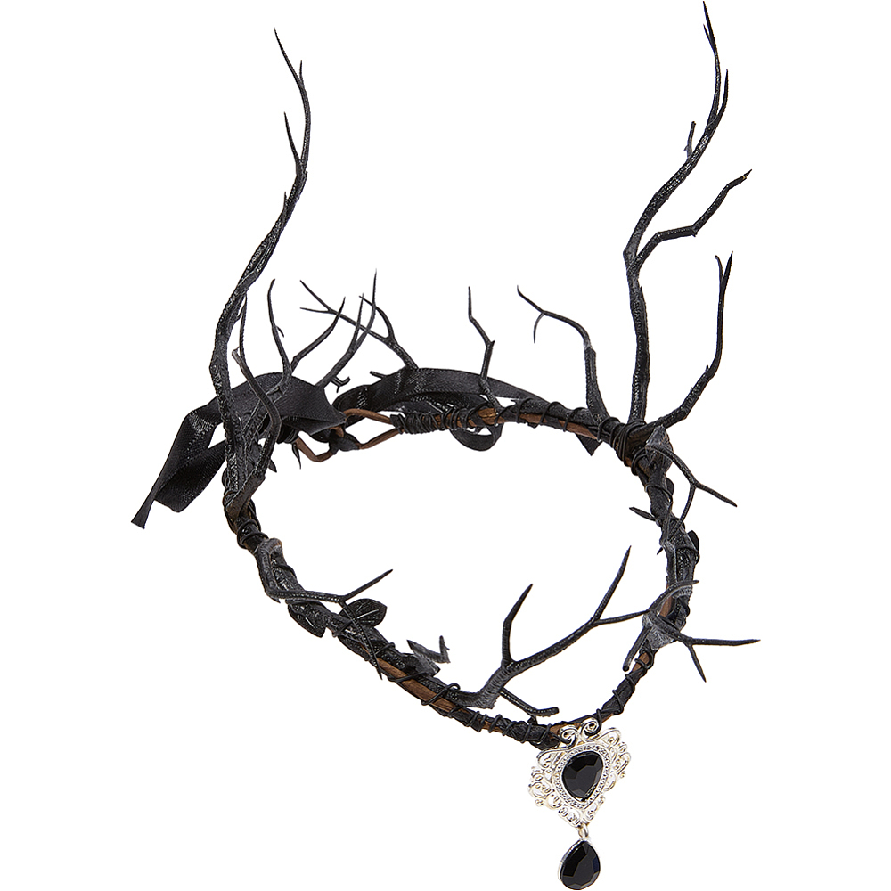 Reindeer Antlers Headband - Tiara de Fada Negra com Chifres