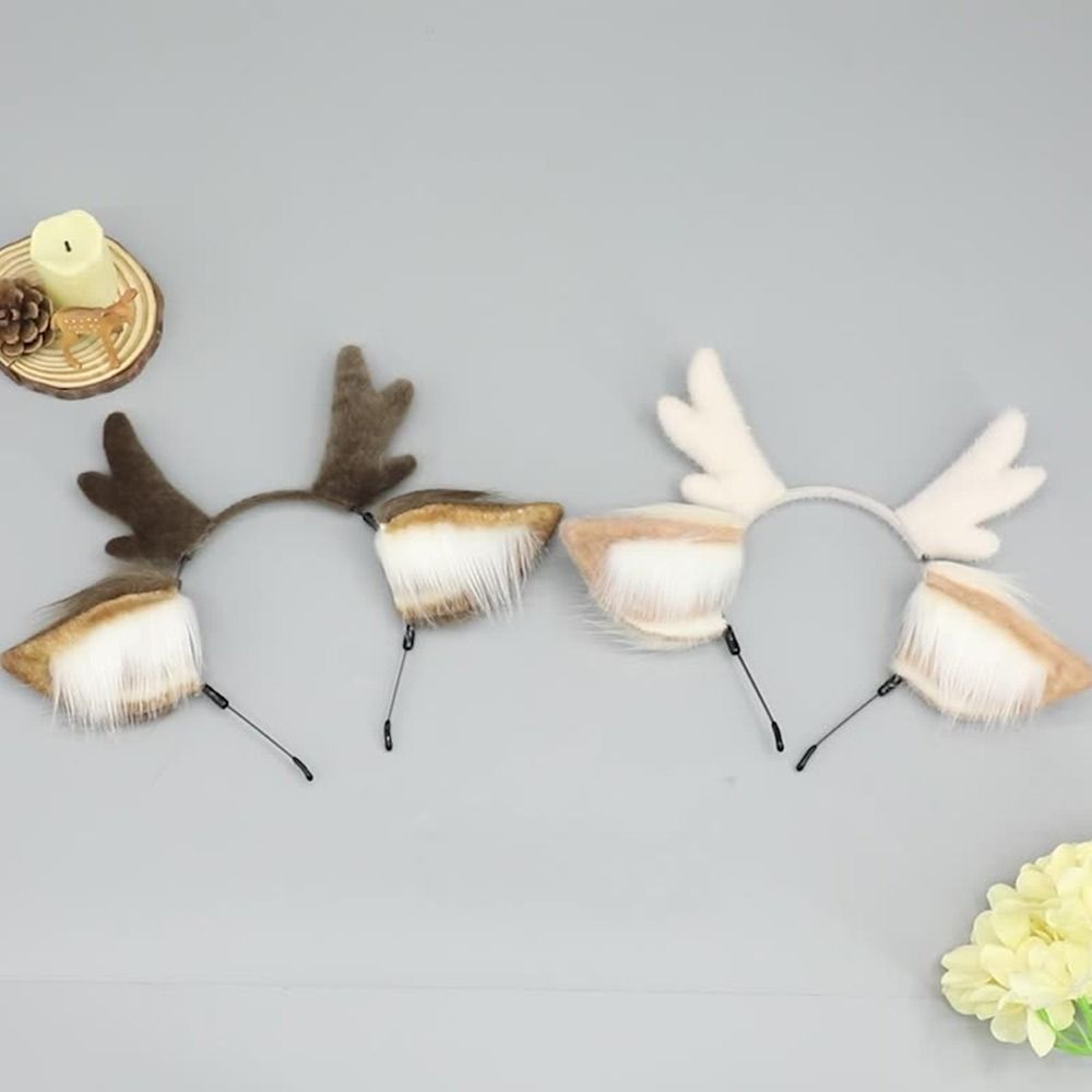 Reindeer Antlers Headband - Orelhas de veado rena antler bandana
