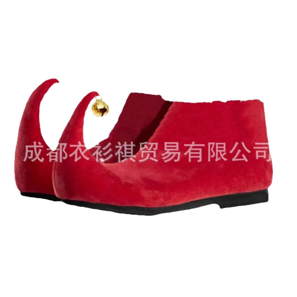 Elf Costume Christmas - Natal adulto elfo papai noel sapatos