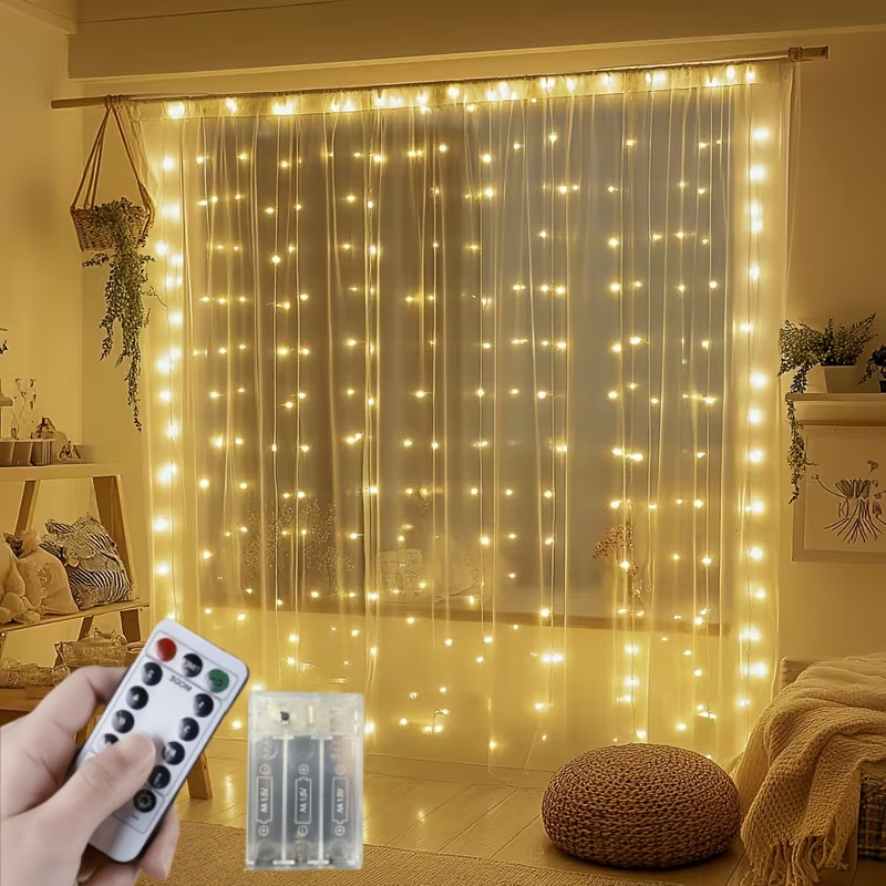 Led Fairy String Lights - Luz de Cordão de Controle Remoto