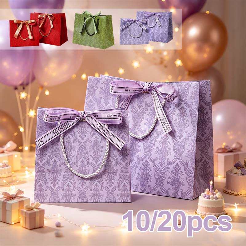 Gift Box Wrap Set - Sacolas de Compras de Papelão Luxuosas