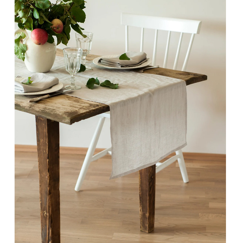 Christmas Table Runner - Caminho de Mesa 100% Linho Estonado