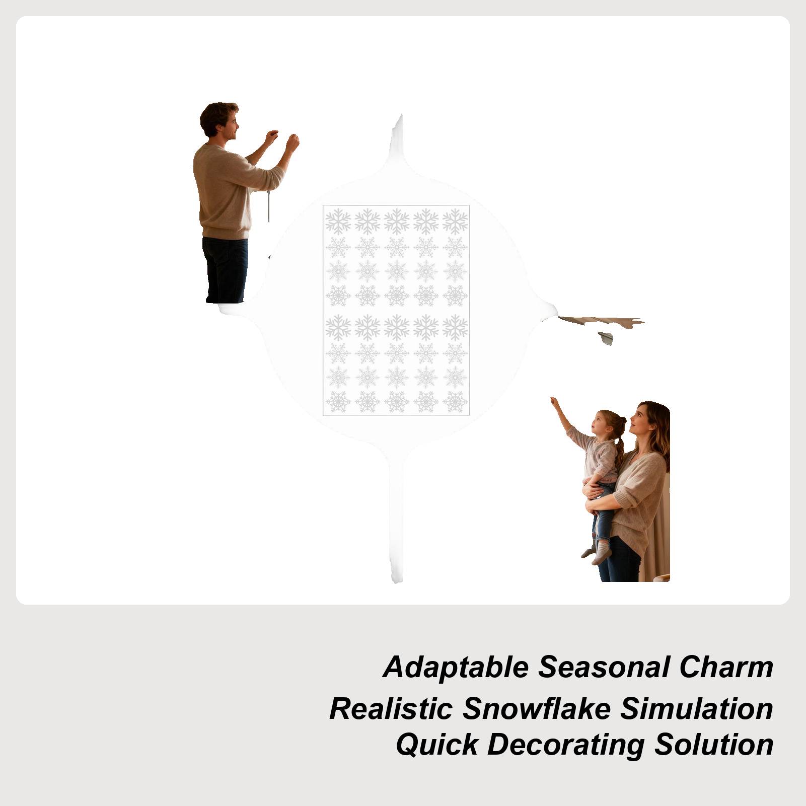 Snowflake Window Decal - Floco de neve janela adere natal