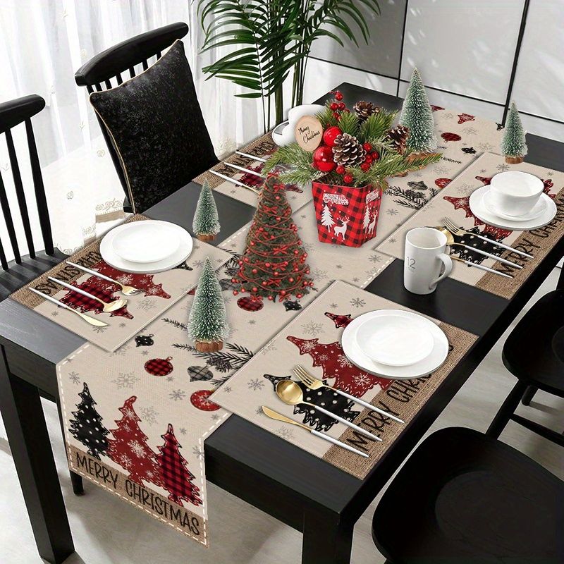 Conjunto de Caminhos de Mesa e - Christmas Table Runner avaliação e preço