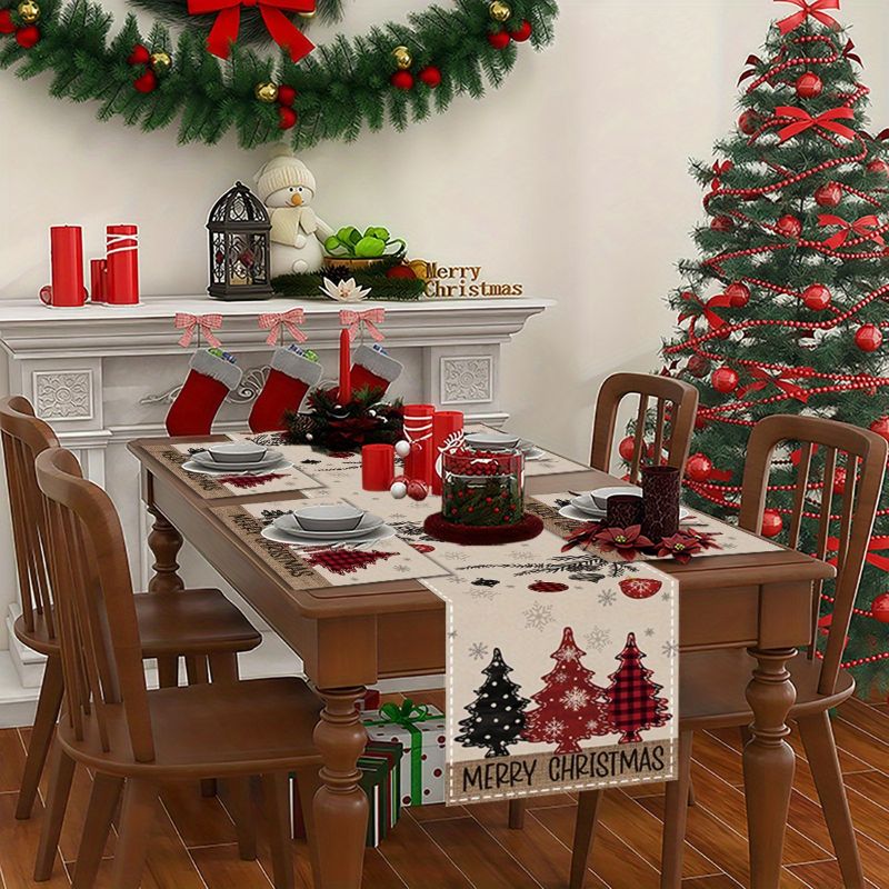 Conjunto de Caminhos de Mesa e - Christmas Table Runner avaliação e preço