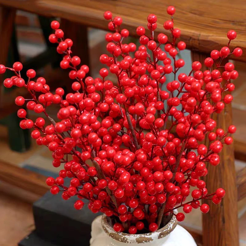Ramo de Frutas Vermelhas Artif - Christmas Wreath Fake avaliação e preço