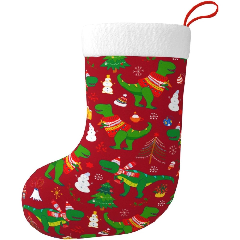 Bonito dinossauro de natal mei - Christmas Stocking Hanging avaliação e preço