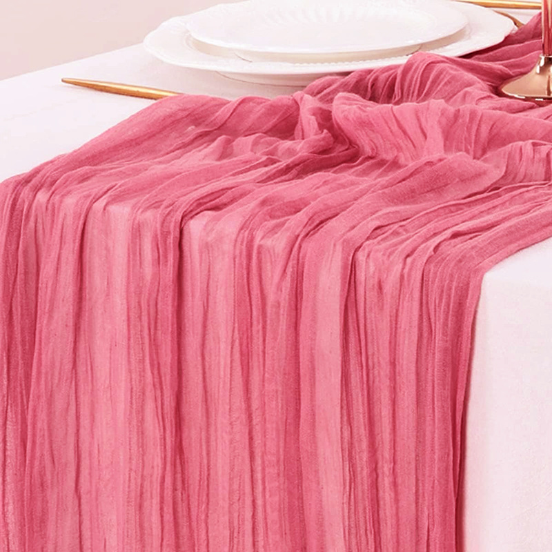 Corredor de mesa vermelho gaze - Christmas Table Runner avaliação e preço
