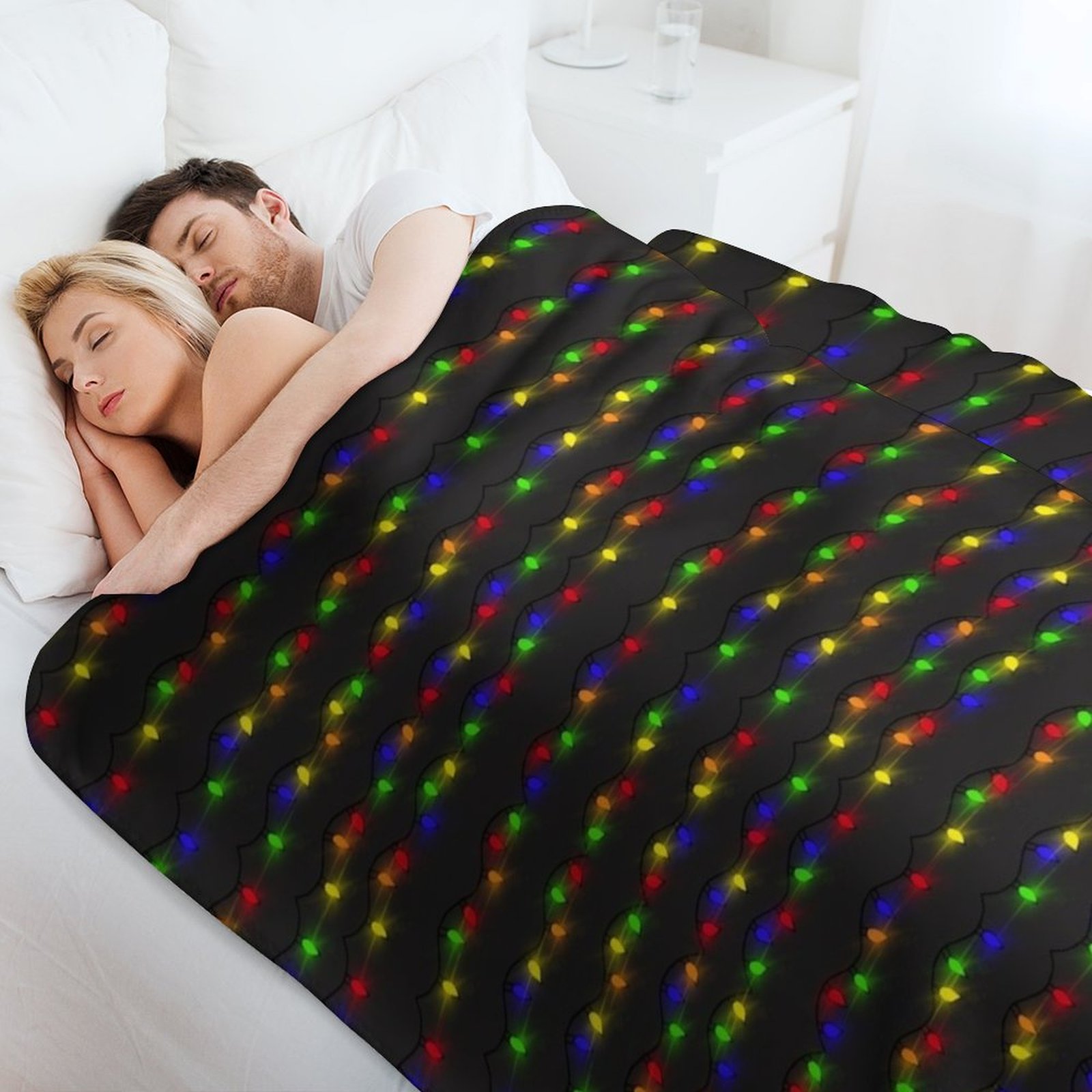 Cobertor com luzes de Natal ci - Christmas Throw Blanket avaliação e preço