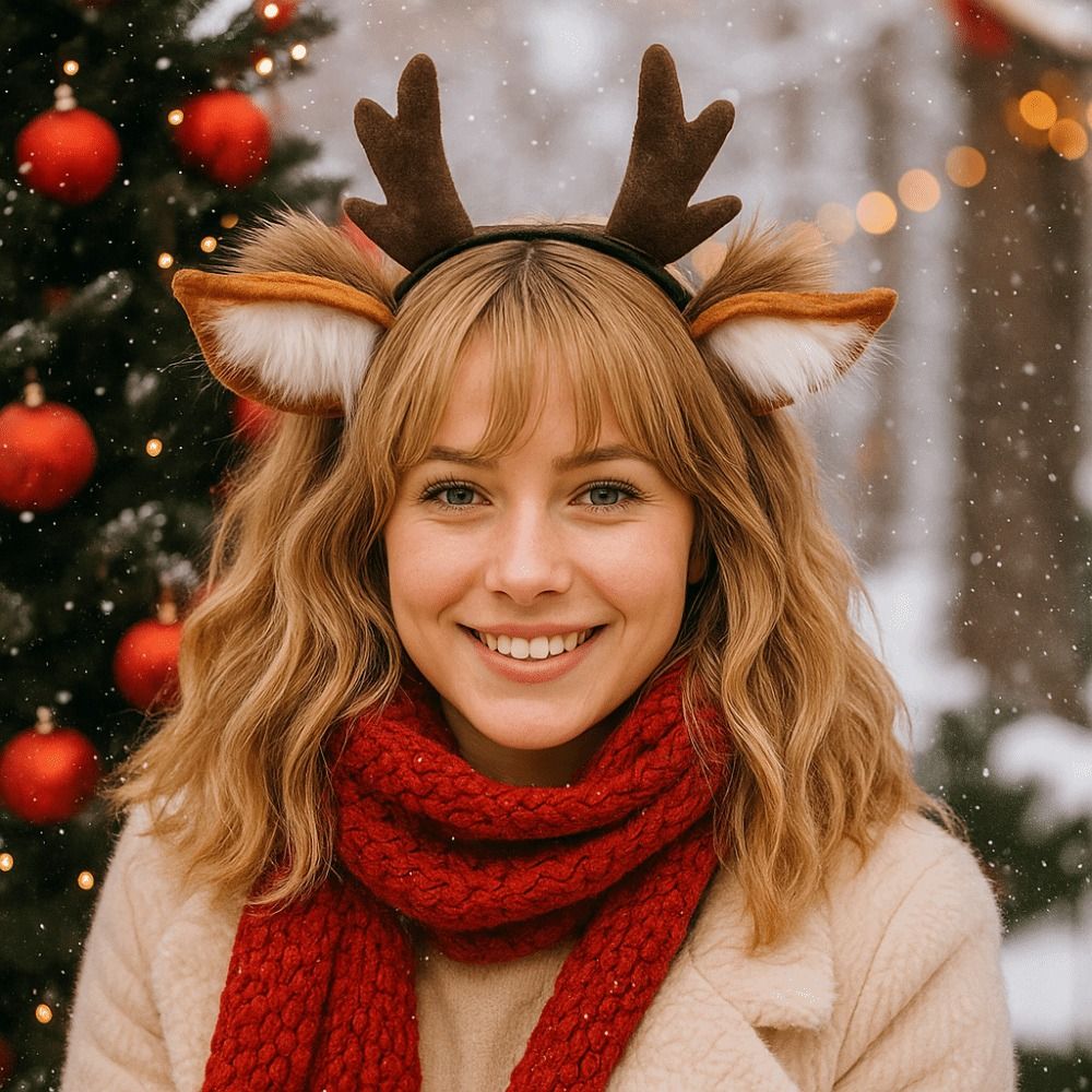 Tiara Unissex com Orelhas de V - Reindeer Antlers Headband avaliação e preço