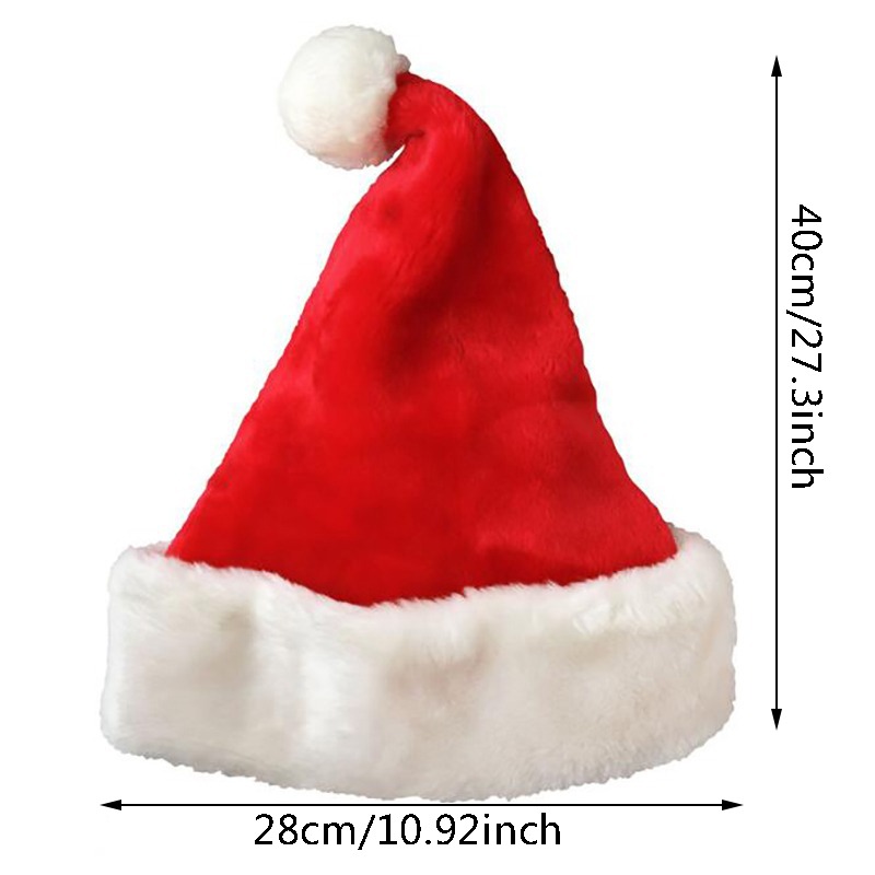 Chapéu de Papai Noel de Natal, - Santa Hat Plush avaliação e preço