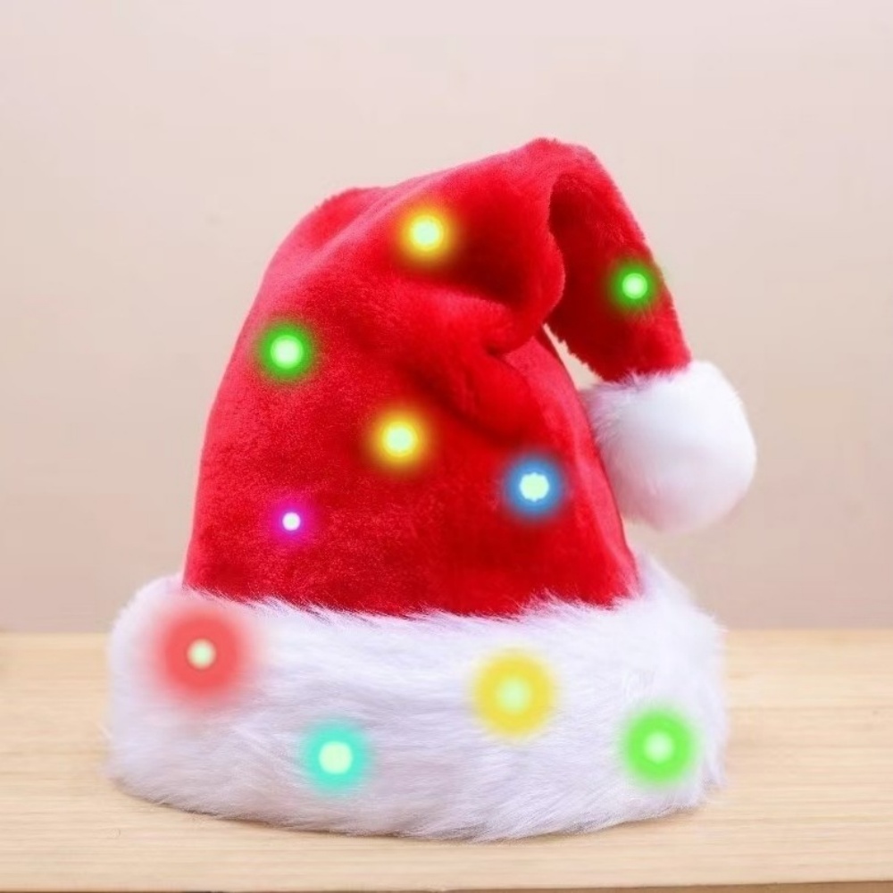 Luminação natal papai noel cha - Santa Hat Plush avaliação e preço