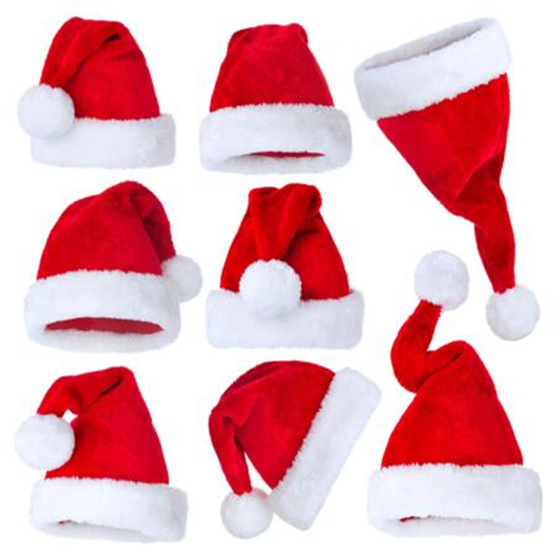 Série Natal Chapéu De Pelúcia, - Santa Hat Plush avaliação e preço