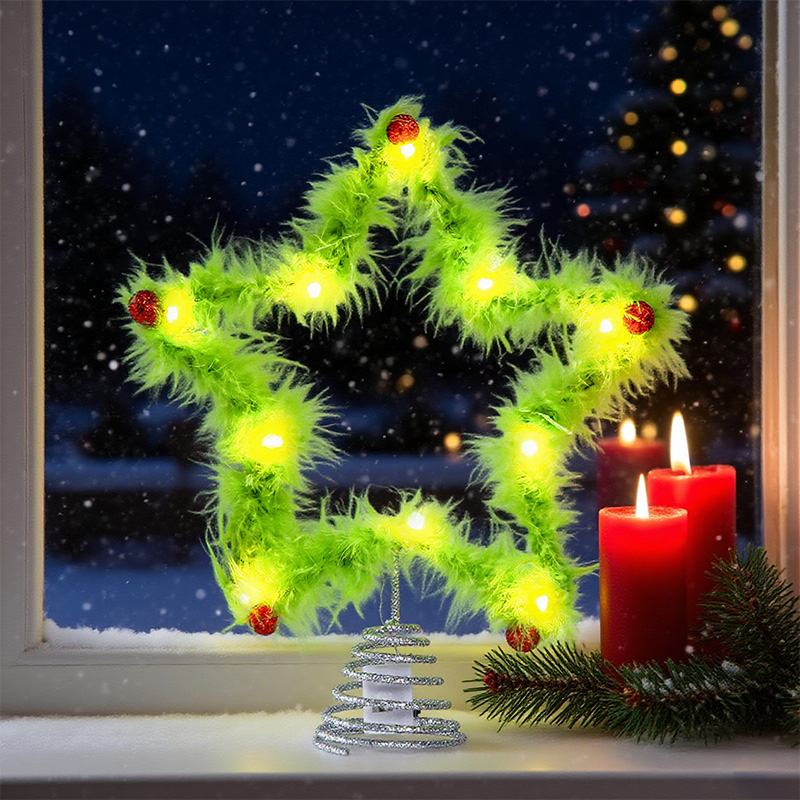 Estrela de cinco pontas de pel - Star Tree Topper avaliação e preço