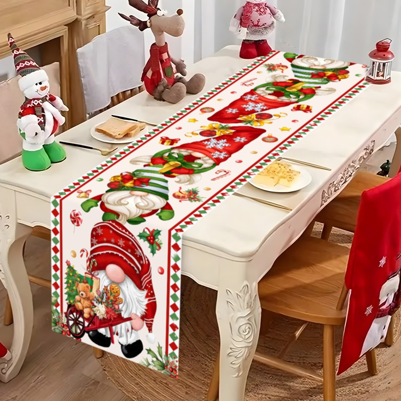 Natal corredor de mesa sem ros - Christmas Table Runner avaliação e preço
