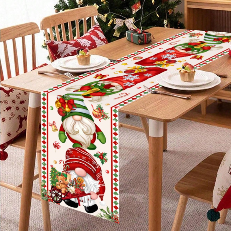 Natal corredor de mesa sem ros - Christmas Table Runner avaliação e preço