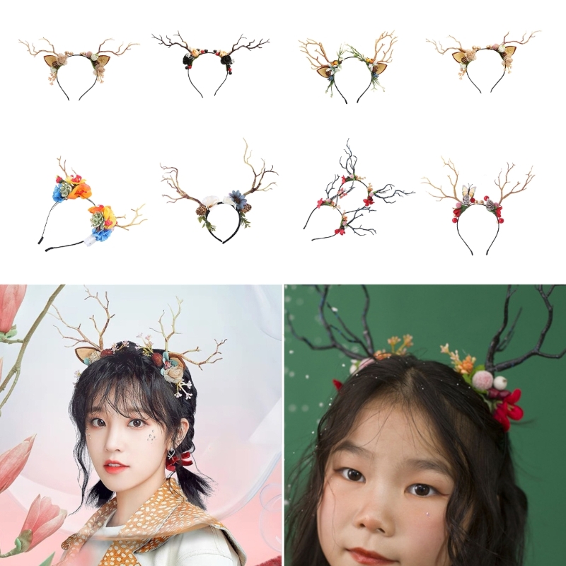 Ramo rena chifre forma cabelo  - Reindeer Antlers Headband avaliação e preço