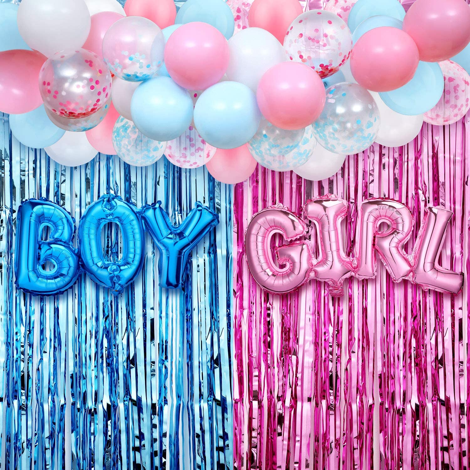 35 pçs gênero revelar decoraçã - Tinsel Garland Decoration avaliação e preço