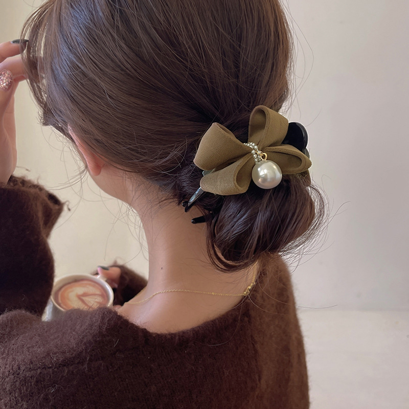 Pérola Bow Tie Cabelo Garra Cl - Ribbon Bow Gift avaliação e preço