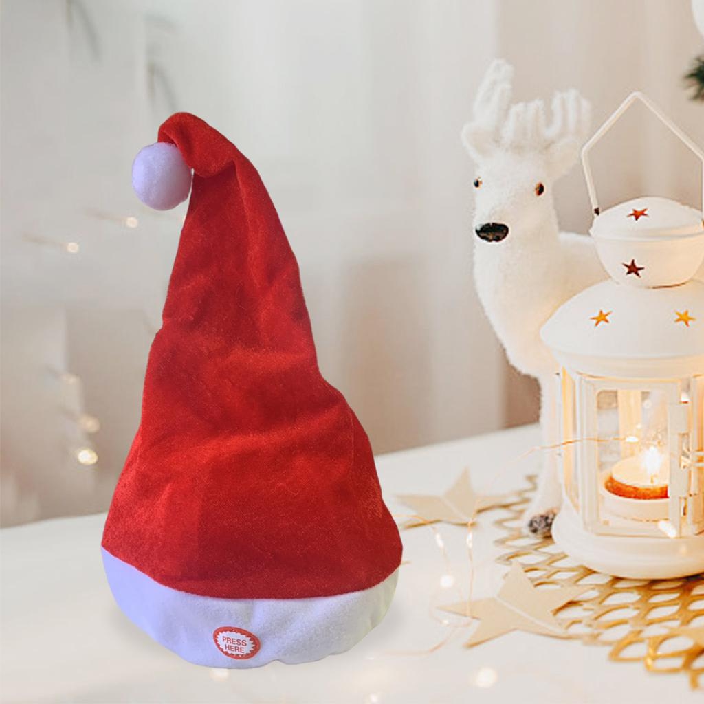 Cantando dançando Santa Hat pa - Santa Hat Plush avaliação e preço