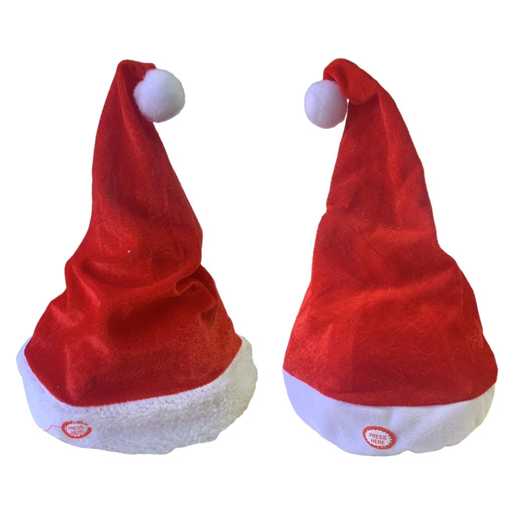 Cantando dançando Santa Hat pa - Santa Hat Plush avaliação e preço