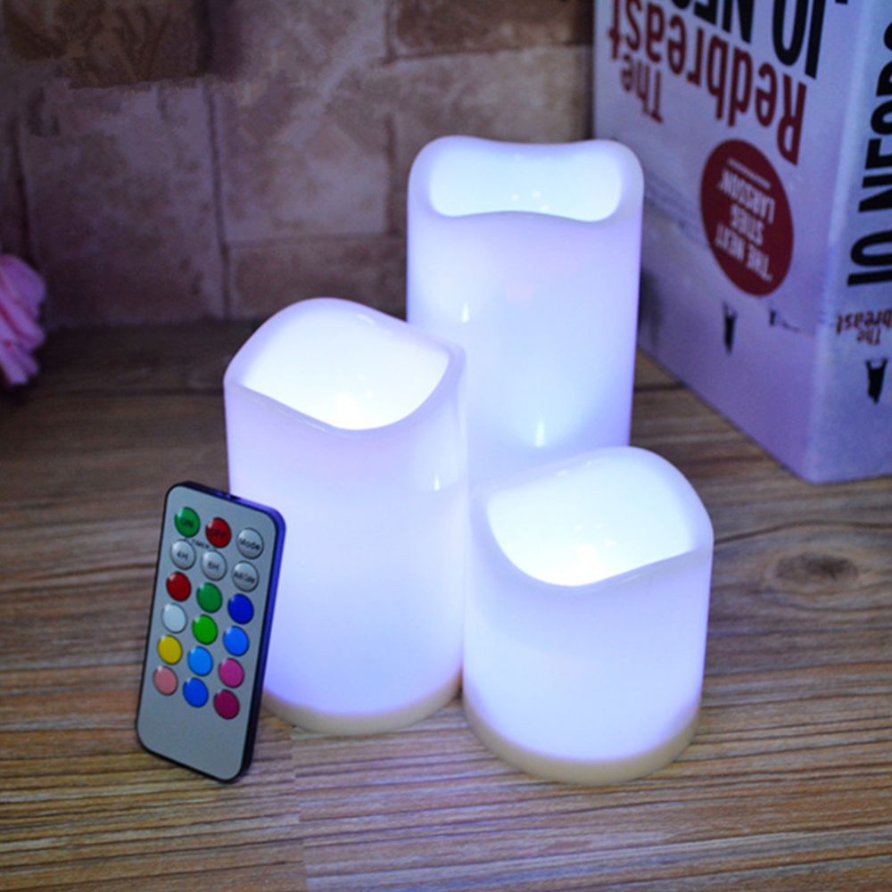 Conjunto de 3 Velas LED Sem Ch - Holiday Candle Set avaliação e preço