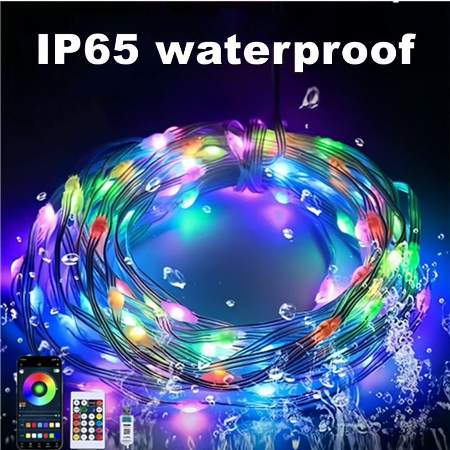 Ws2812b led luz corda intelige - Led Fairy String Lights avaliação e preço