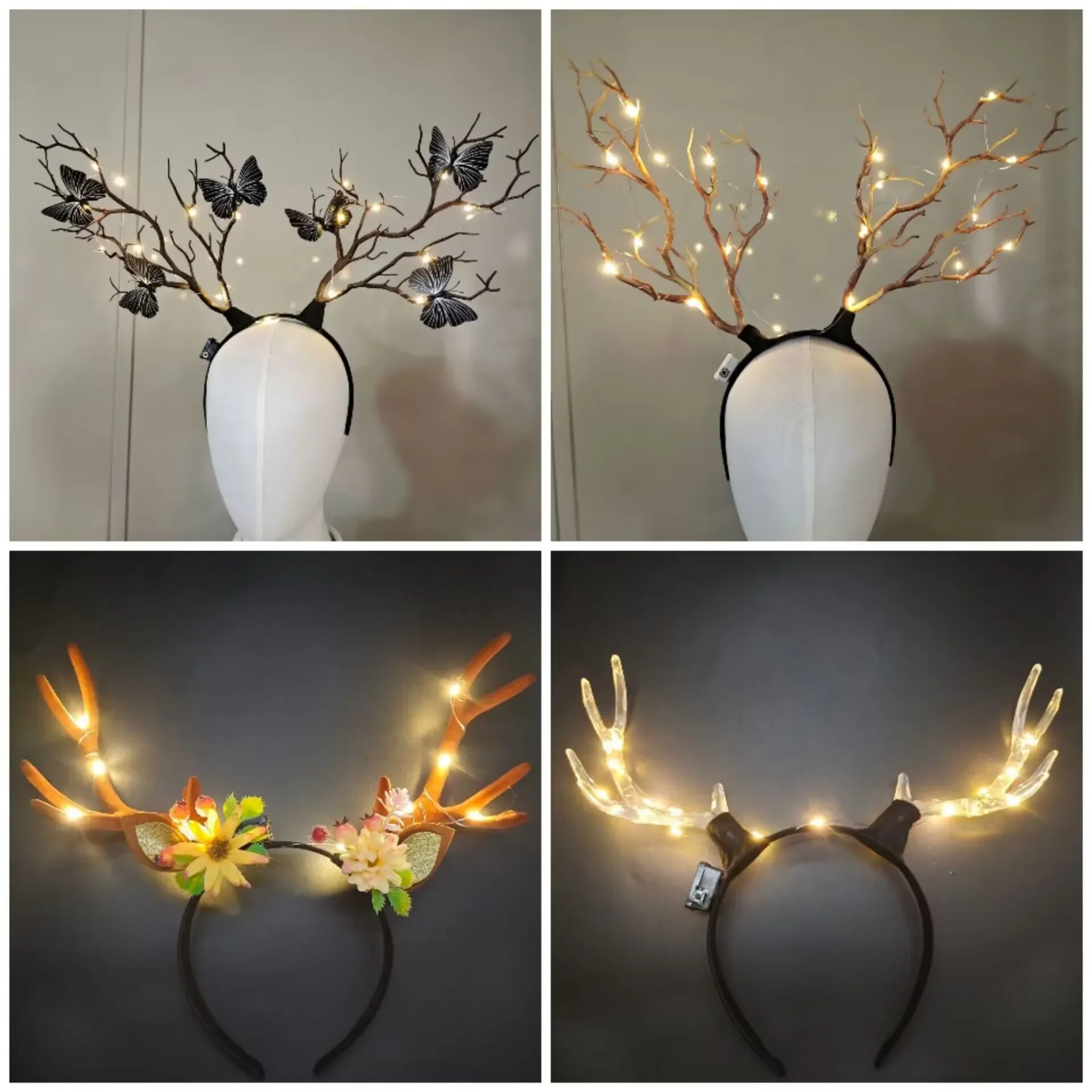 Brilhante Rena Antlers Headban - Reindeer Antlers Headband avaliação e preço