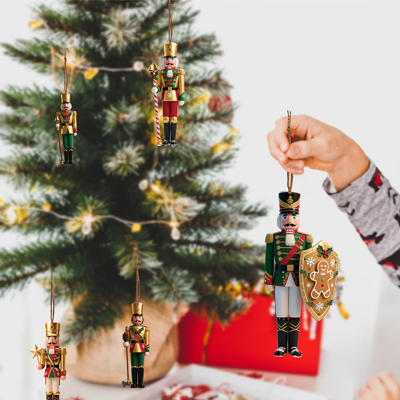 12 pçs 2d plana de madeira nat - Nutcracker Figurine avaliação e preço