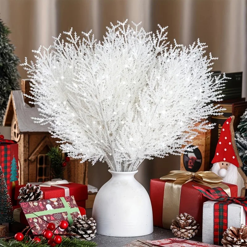 24 peças de ramos de pinheiro  - Christmas Wreath Fake avaliação e preço