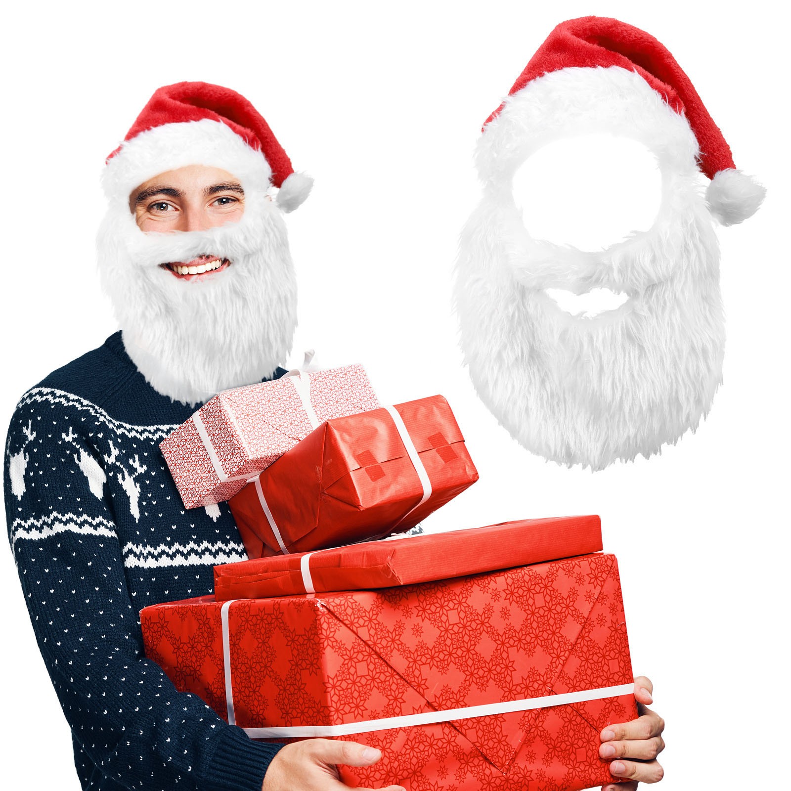 Novos adultos bola de pelúcia  - Santa Hat Plush avaliação e preço