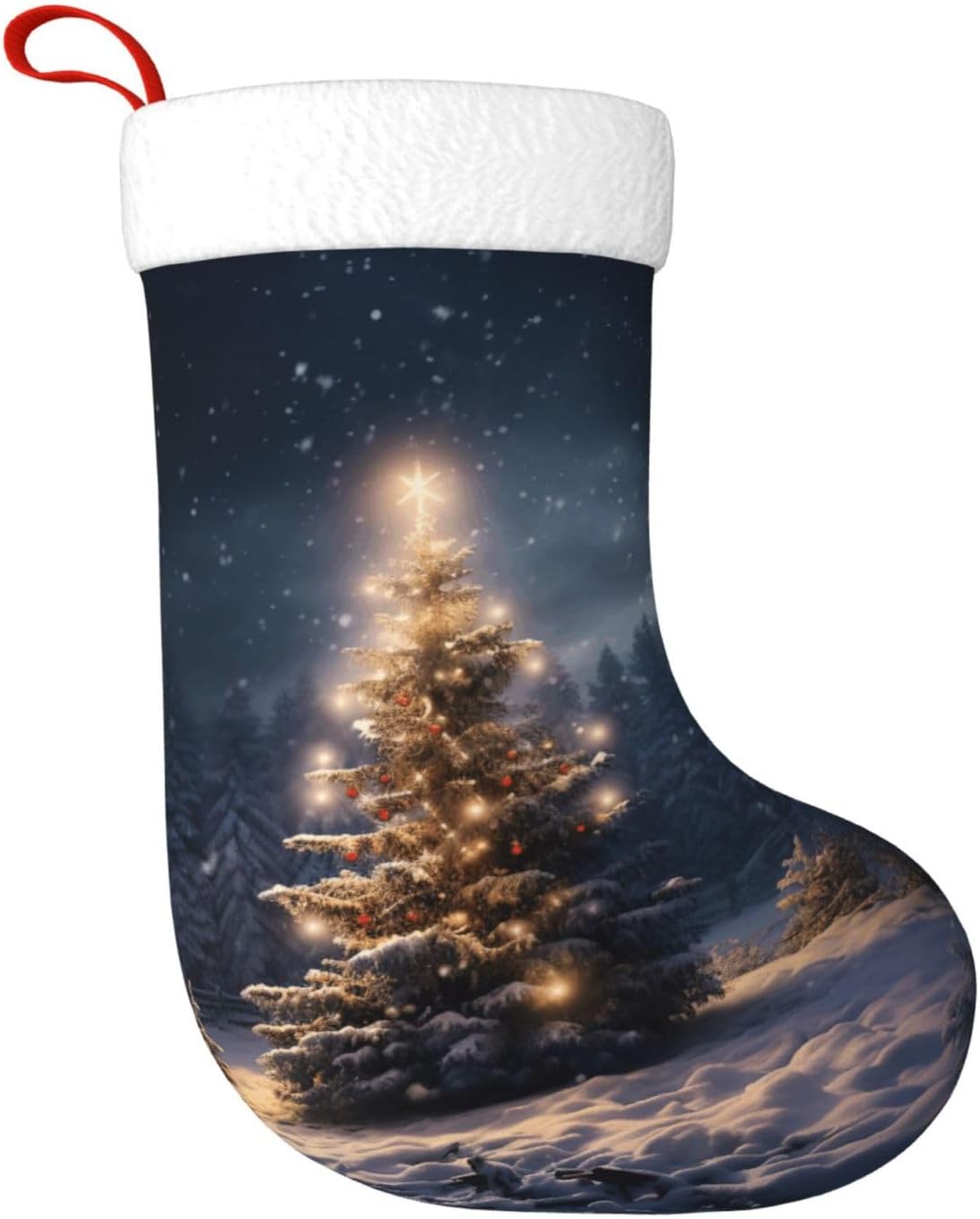 Meias de presente de neve de á - Christmas Stocking Hanging avaliação e preço