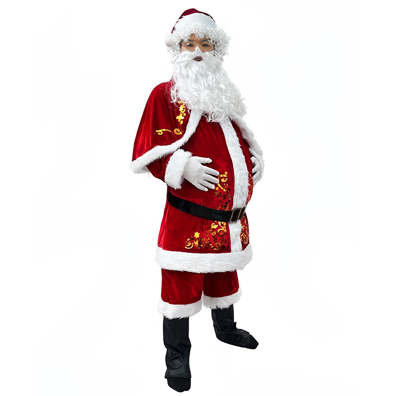 Traje de papai noel adulto hom - Elf Costume Christmas avaliação e preço