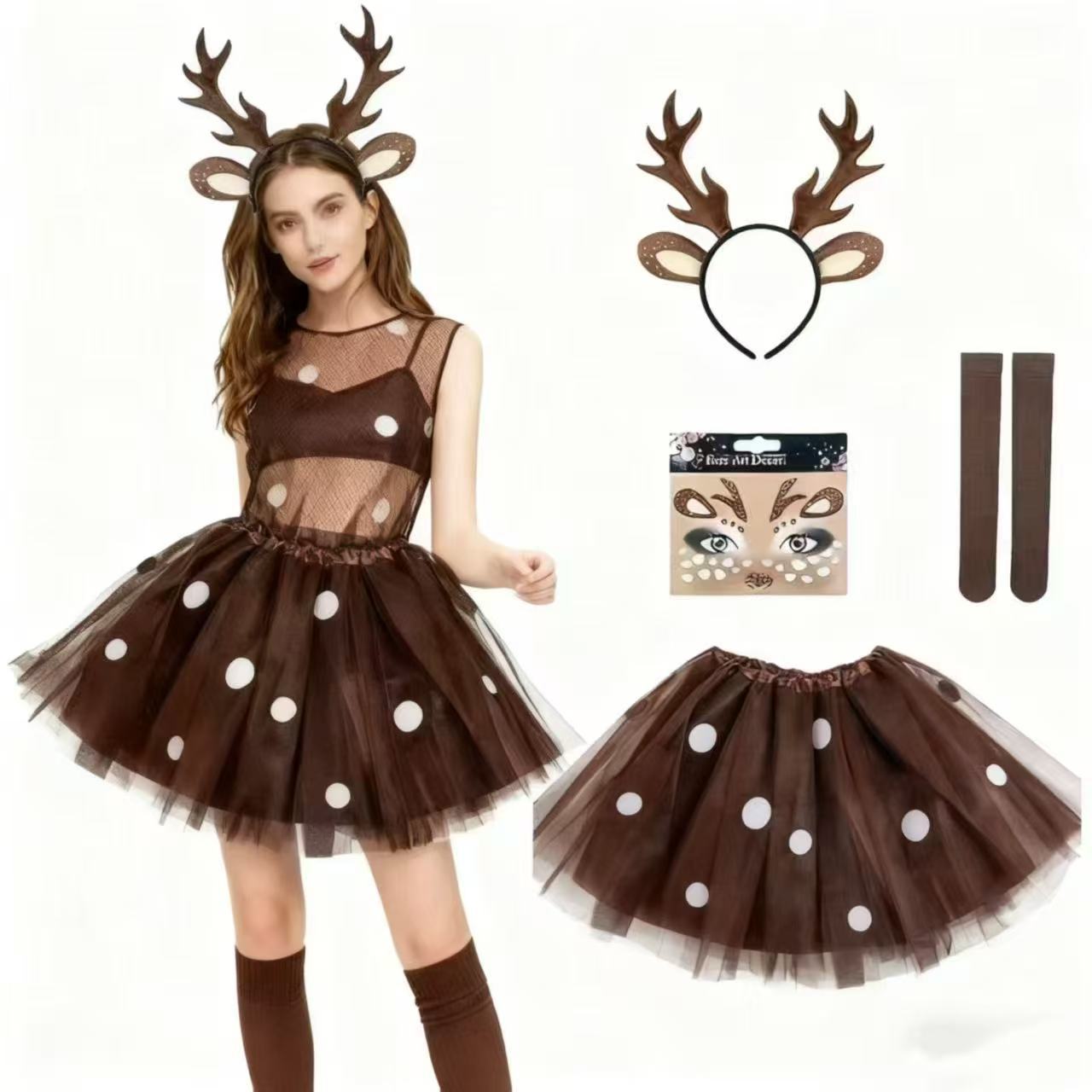 Conjunto de Fantasia de Rena:  - Reindeer Antlers Headband avaliação e preço
