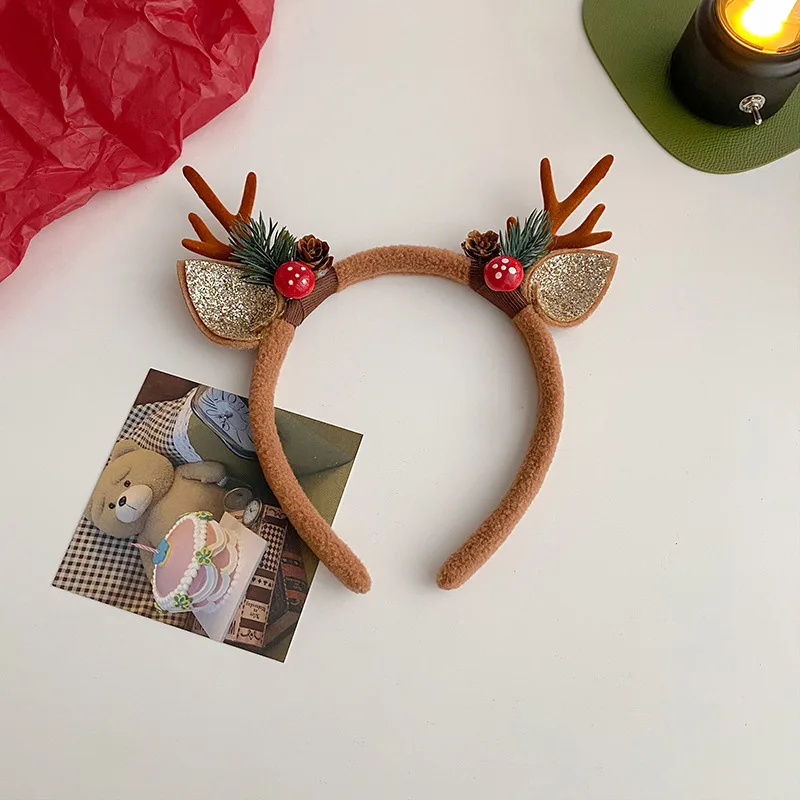 Natal bandana chifres de rena  - Reindeer Antlers Headband avaliação e preço