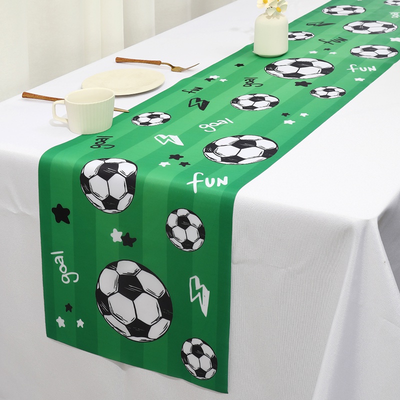 1pc futebol/futebol festa mesa - Christmas Table Runner avaliação e preço