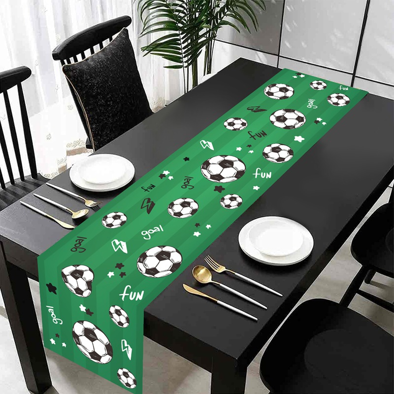 1pc futebol/futebol festa mesa - Christmas Table Runner avaliação e preço