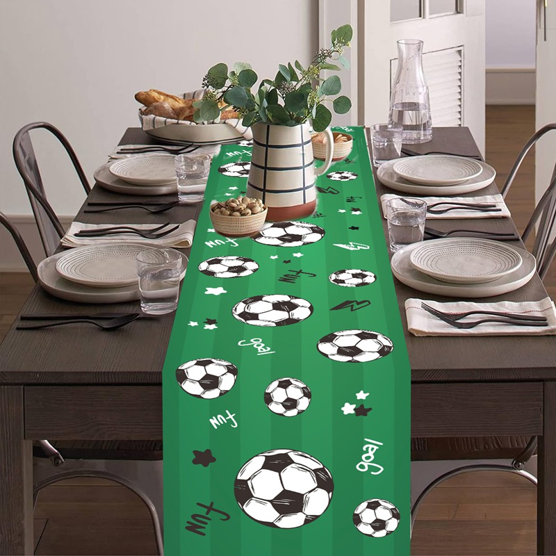 1pc futebol/futebol festa mesa - Christmas Table Runner avaliação e preço