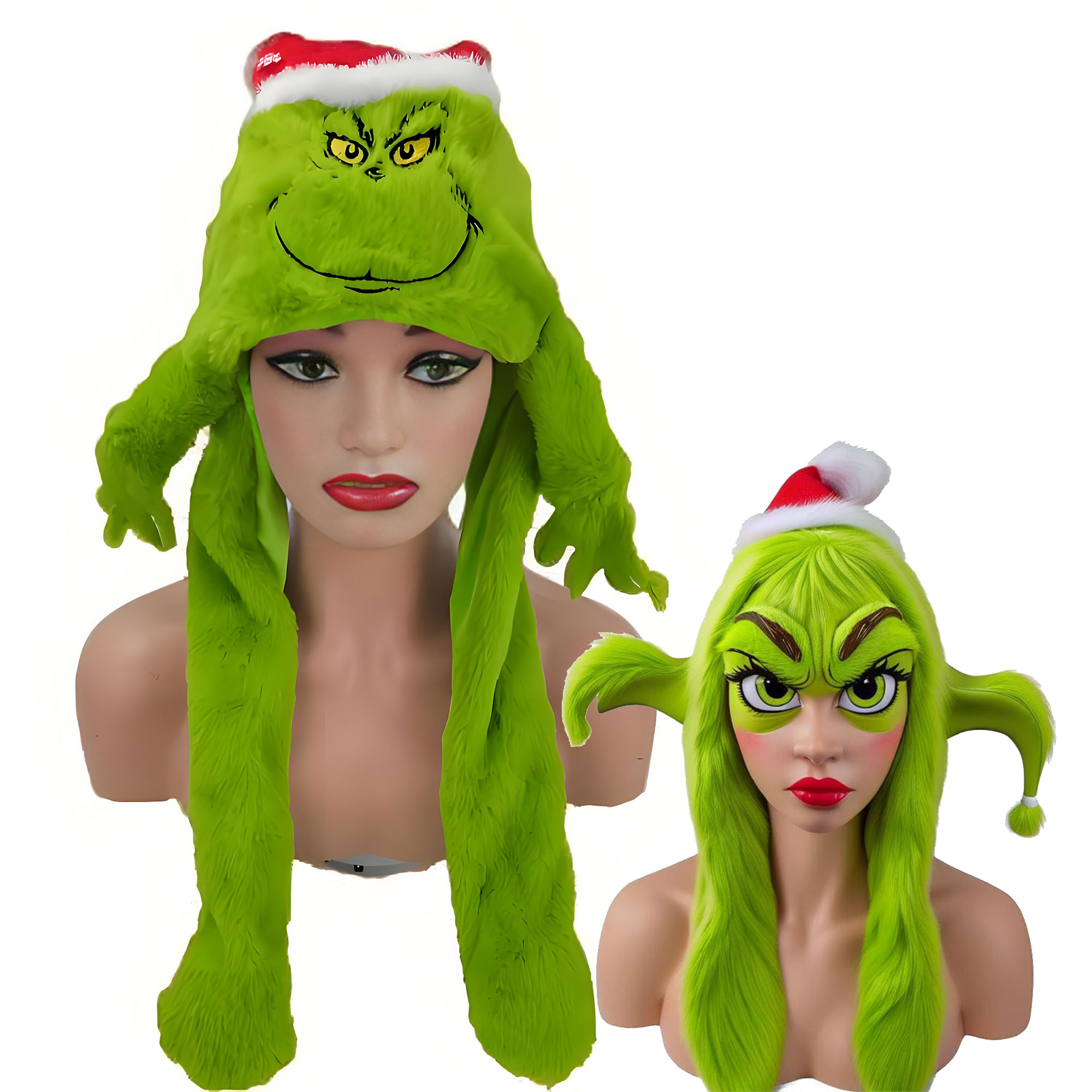 Chapéu de pelúcia grincese cac - Santa Hat Plush avaliação e preço