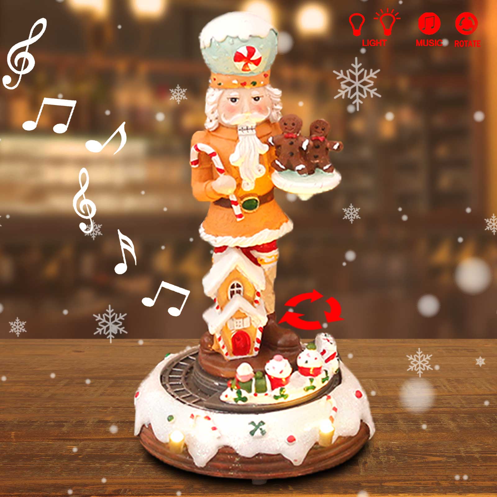 Natal gengibre quebra-nozes co - Nutcracker Figurine avaliação e preço