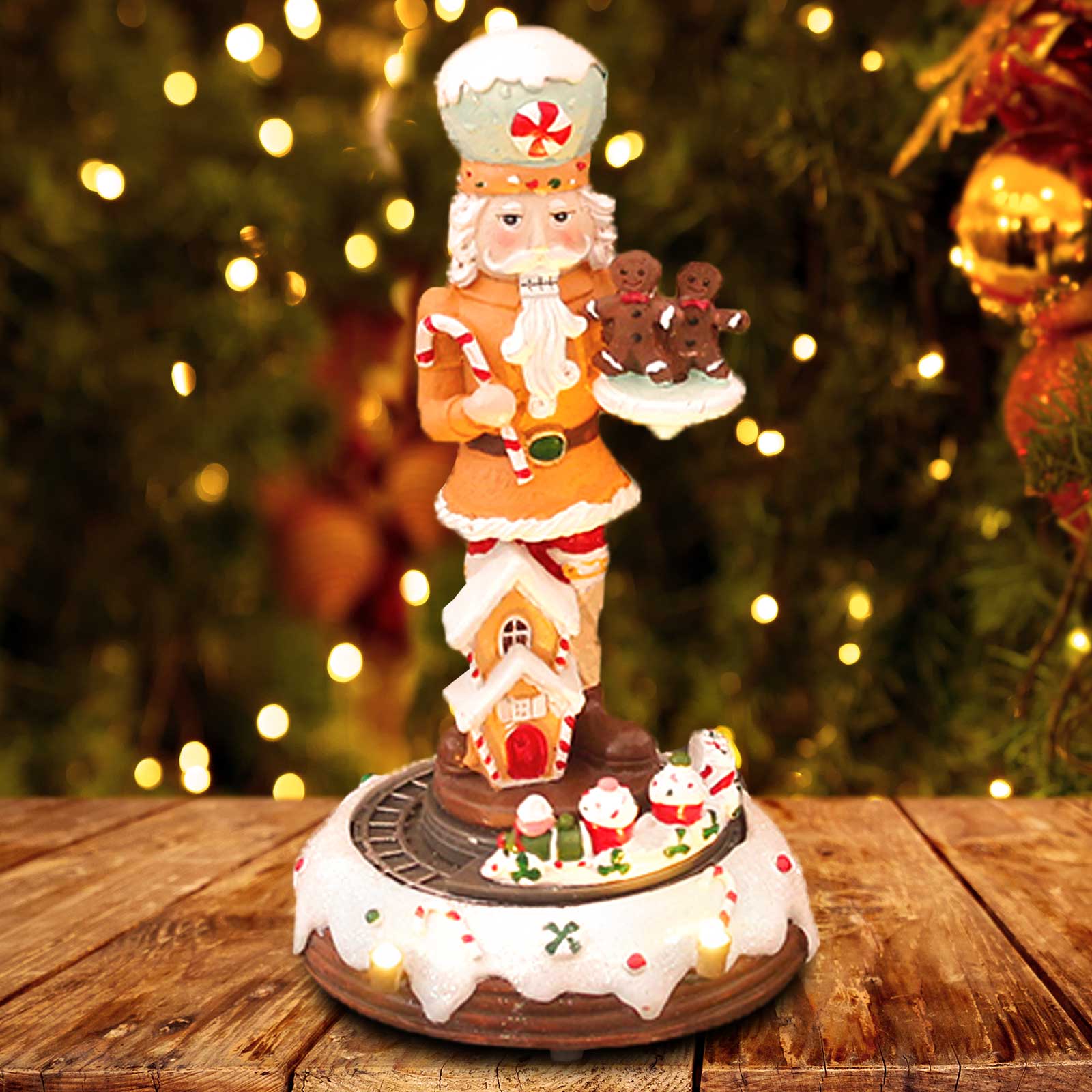 Natal gengibre quebra-nozes co - Nutcracker Figurine avaliação e preço