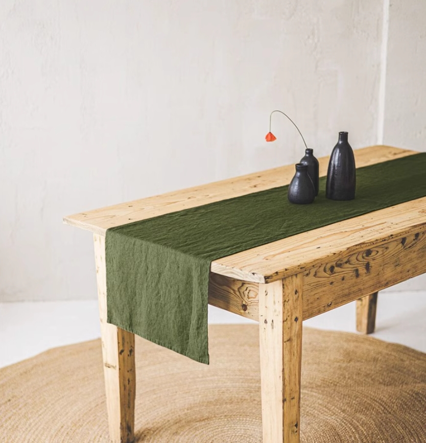 Caminho de Mesa 100% Linho Est - Christmas Table Runner avaliação e preço