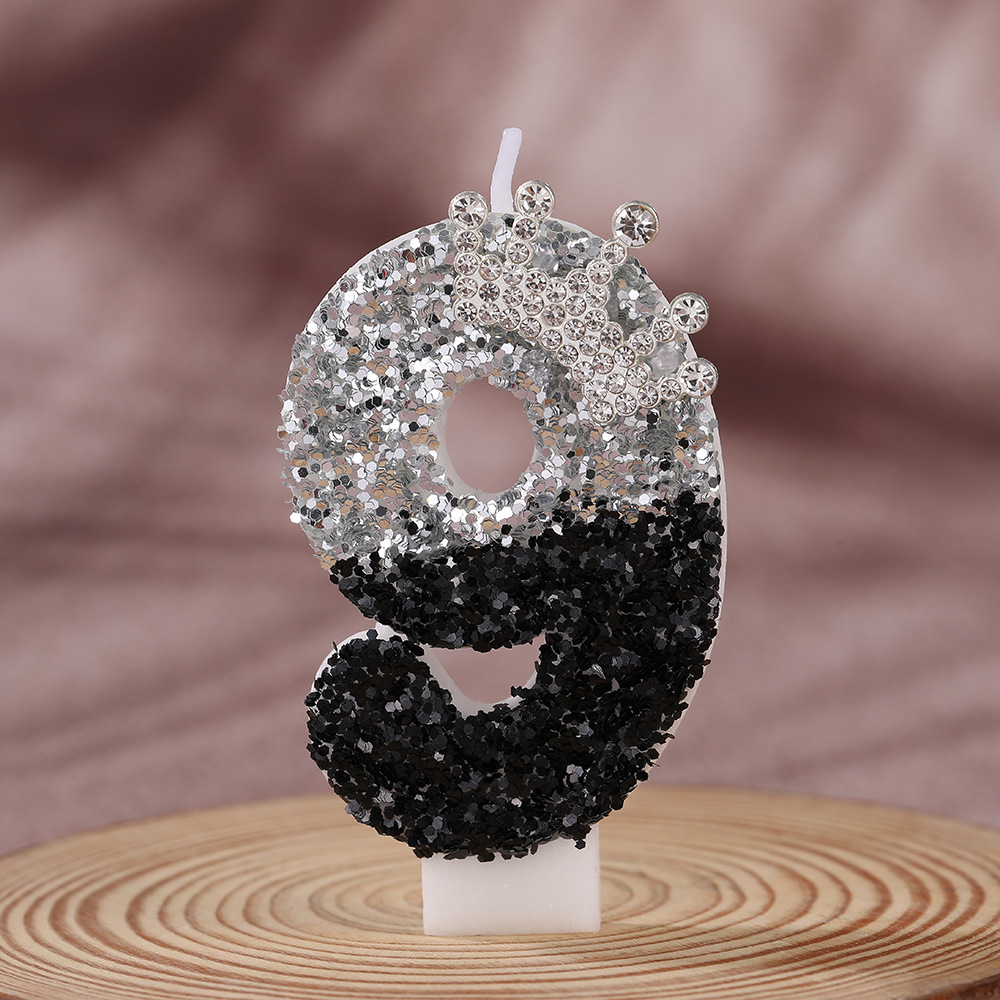 Coroa Gradiente Preto e Prata  - Holiday Candle Set avaliação e preço