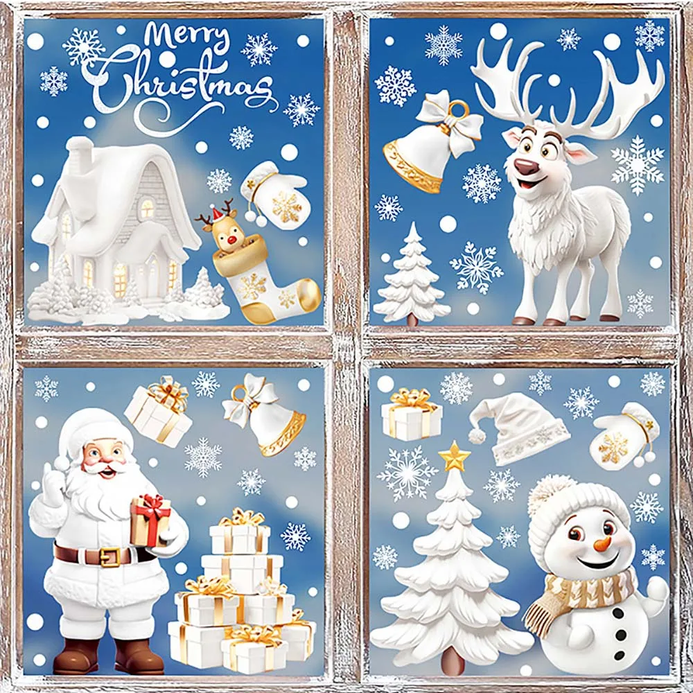 9 pçs/set adesivos de janela d - Snowflake Window Decal avaliação e preço