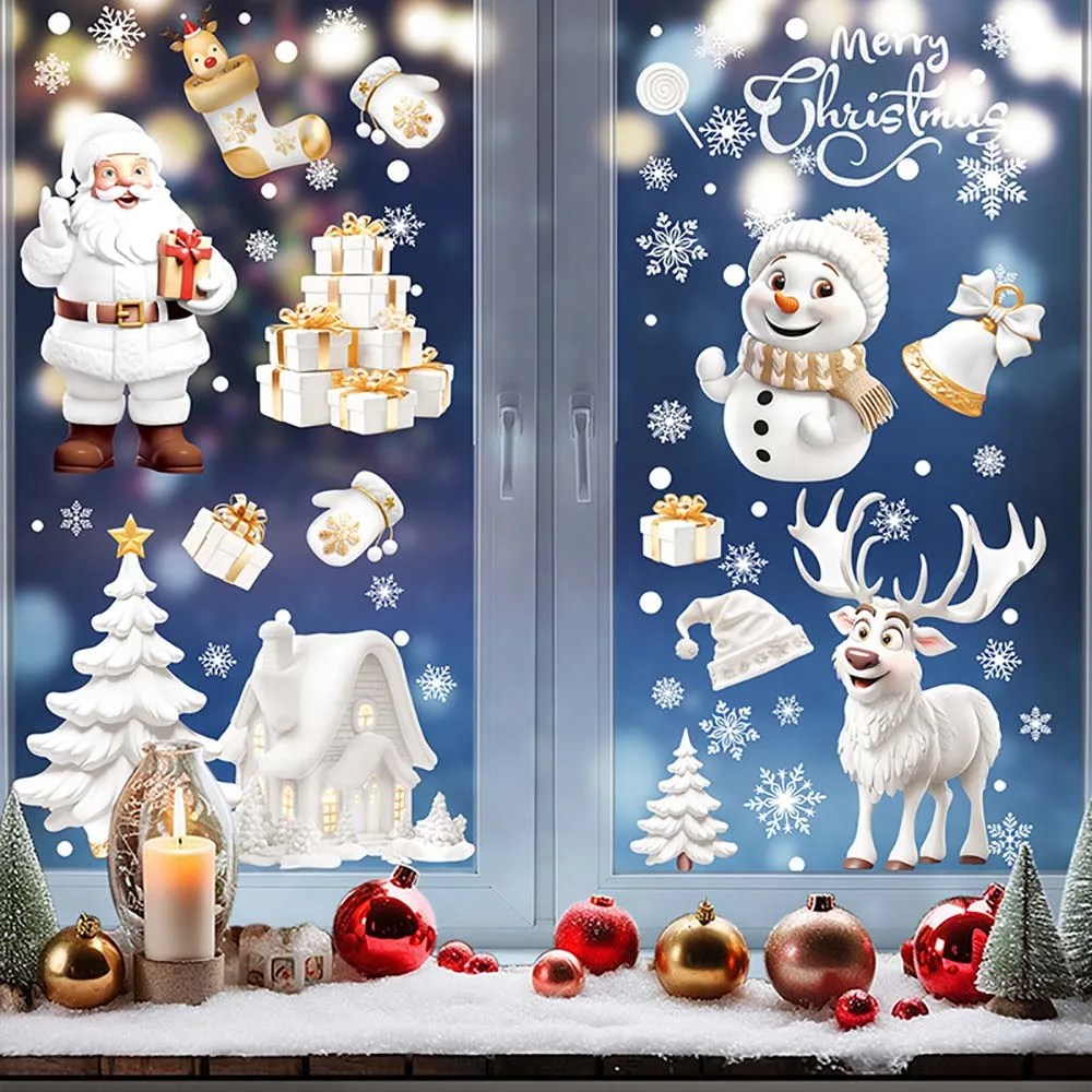 9 pçs/set adesivos de janela d - Snowflake Window Decal avaliação e preço