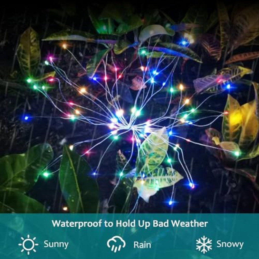 Luzes Solares de Fogos de Arti - Christmas Lights Outdoor avaliação e preço