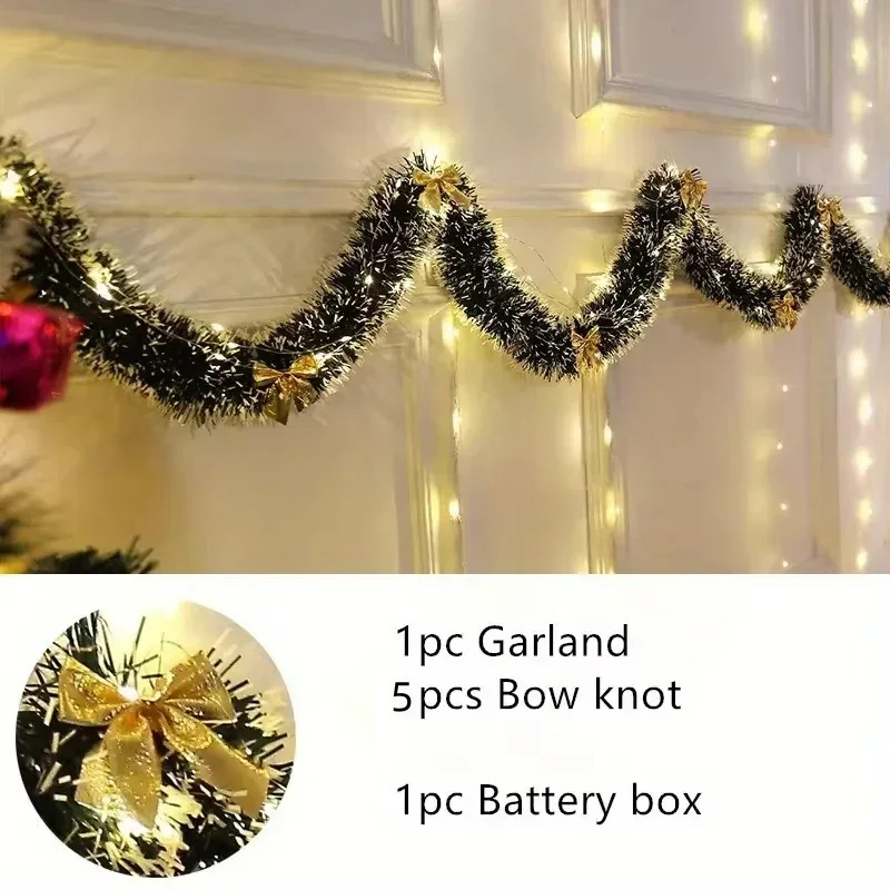 Natal enfeites guirlanda artif - Tinsel Garland Decoration avaliação e preço