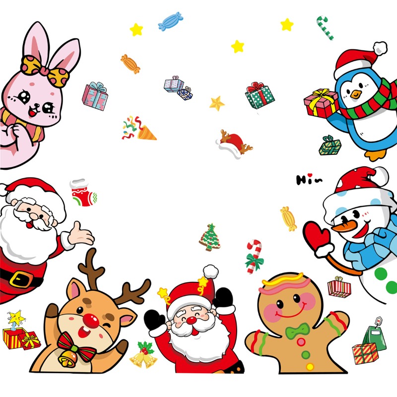 2025 natal decorativo janela d - Snowflake Window Decal avaliação e preço
