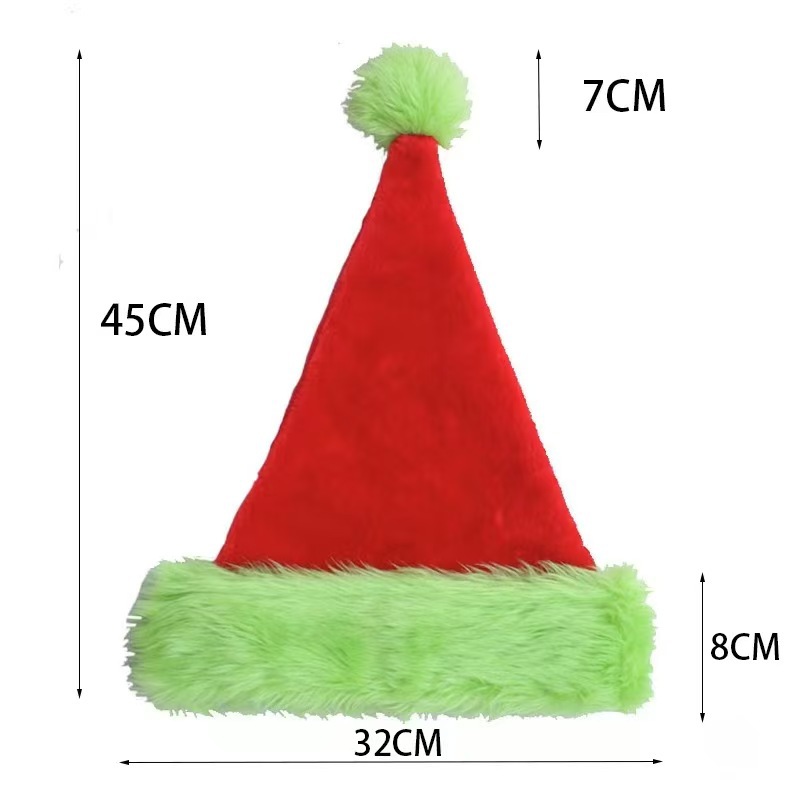 1 ou 10 Peças: Gorro de Papai  - Santa Hat Plush avaliação e preço